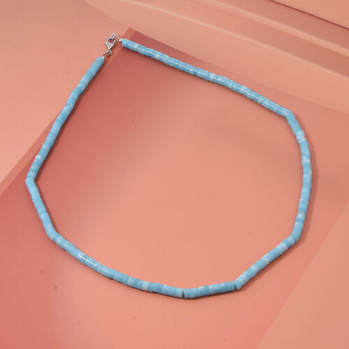 Blauer Howlit Halskette ca. 45 cm 925 Silber ca. 61,00 ct. image number 1