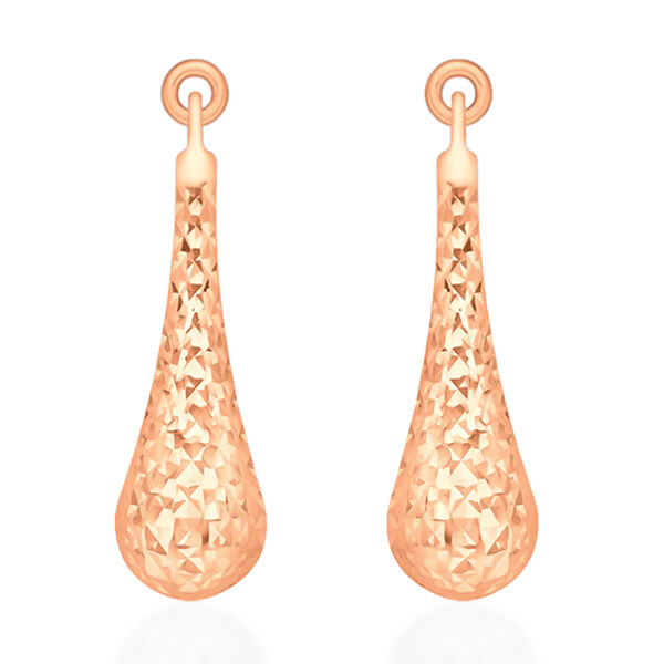 Ohrringe mit Diamantschliff in 375 Roségold image number 0