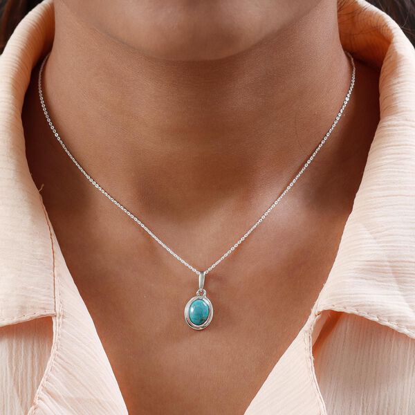 Sierra Nevada T&uuml;rkis Solit&auml;r Anh&auml;nger - 1,88 ct. image number 2