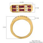 Afrikanischer Rubin (Fissure gefüllt), Weißer Zirkon Ring, 925 Silber vergoldet (Größe 18.00) ca. 1.78 ct image number 6
