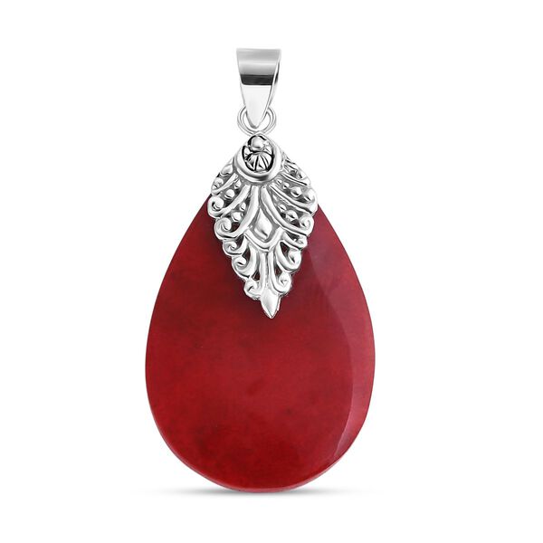 Royal Bali - Koralle Anhänger 925 Silber image number 0