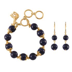 Blaues Sandstein-Schmuckset - 185 ct.