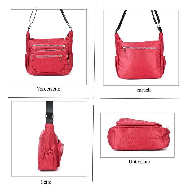 Umhängetasche mit RFID-Schutz, rot image number 4