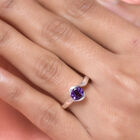 Afrikanischer Amethyst Bypass-Ring, 925 Silber  ca. 0,79 ct image number 2
