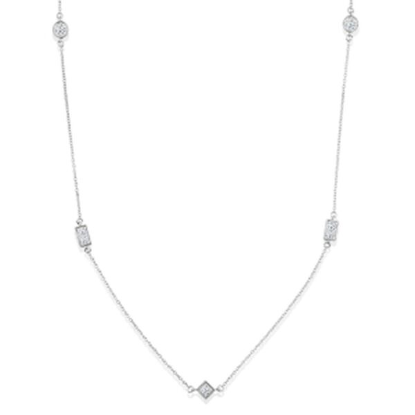 LUXURIANT DIAMOND - Lab Grown Diamant SI-GH Halskette ca. 45 cm 925 Silber Rhodiniert ca. 0,50 ct.
