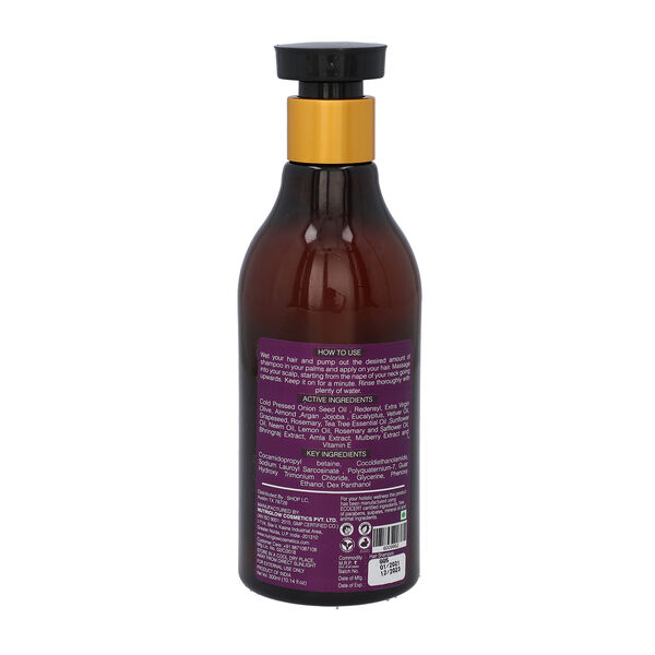 NutriGlow - natürliches Zwiebel Haar-Shampoo für trockenes und strapaziertes Haar, 300ml image number 3