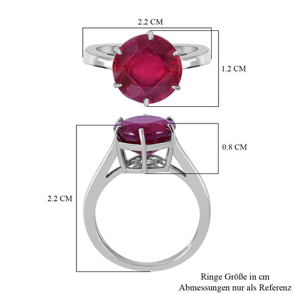 AA Afrikanischer Rubin (Fissure gefüllt) Ring - 5,35 ct. image number 4