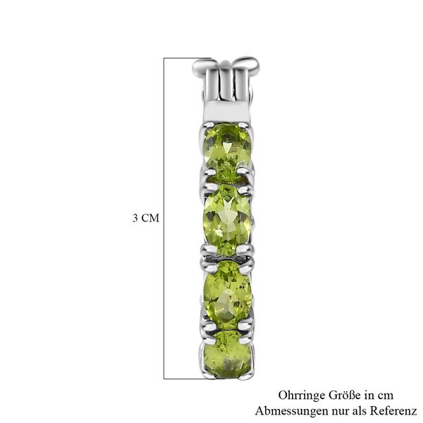 Peridot Ohrringe  Edelstahl ca. 6,43 ct. image number 5