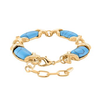 Blaues Howlit 15,25+2,5cm Armband - 65 ct. image number 4