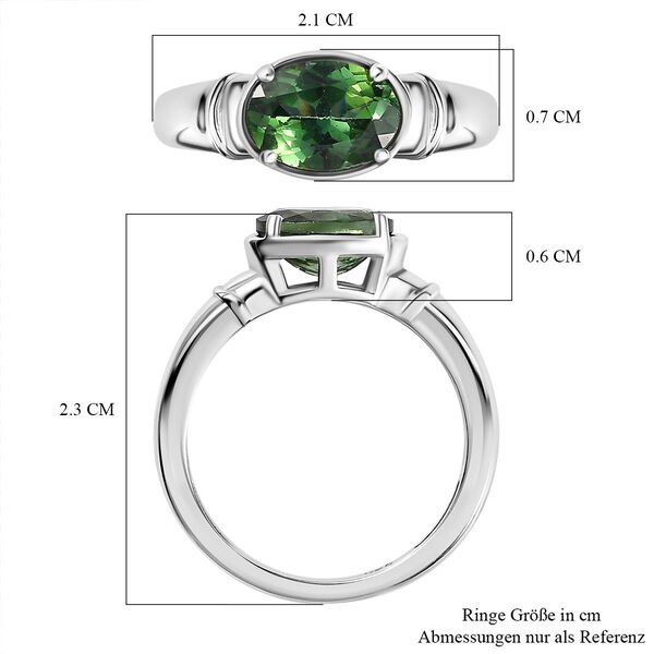 Nat&uuml;rlicher, gr&uuml;ner Apatit-Ring - 1,26 ct. image number 7
