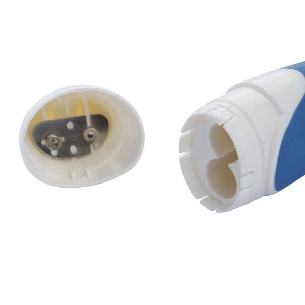 4 in 1 Gesichts-Reinigungsbürste, 4xAA Batterien (nicht inkl.), Blau und Weiß image number 7