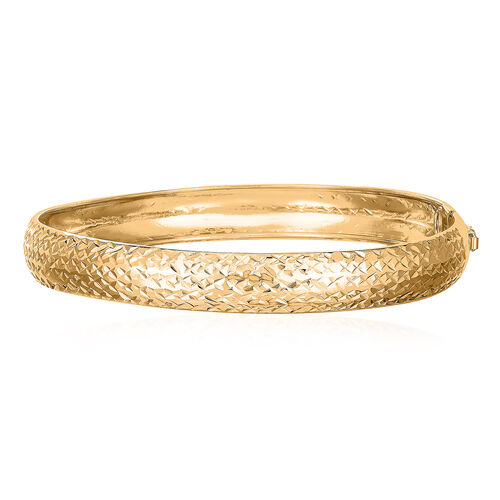 Diamantschliff, 925 Silber vergoldet Armreif, ca. 19 cm image number 0