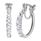 J Francis gefertigt mit SWAROVSKI Zirkonia Ohrringe 925 Silber rhodiniert