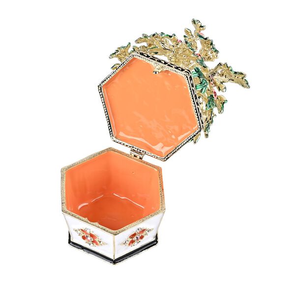 Geldbaum-Schmuckschatulle, 12x6,5 cm, Weiß-Grün image number 5