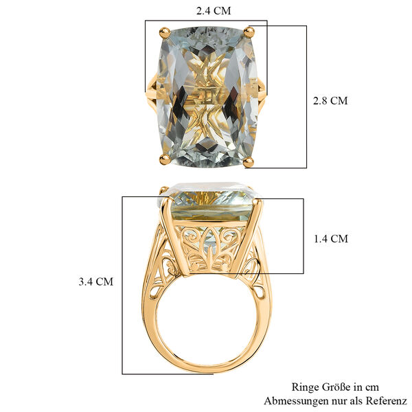 D'Joy AA Prasiolith Ring - 37,93 ct. image number 7