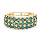 AA Grandidierit Ring, 925 Silber Gelbgold Vermeil (Größe 17.00) ca. 2.22 ct