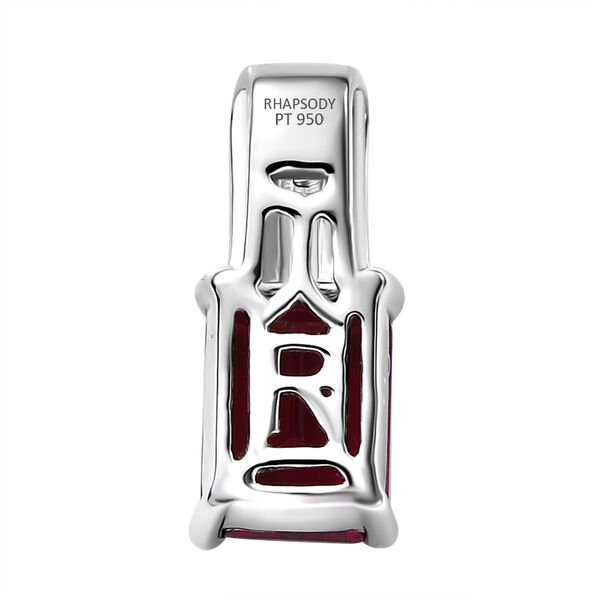 RHAPSODY AAAA Rubellit und VS Diamant Anhänger in 950 Platin - 1,86 ct. image number 5