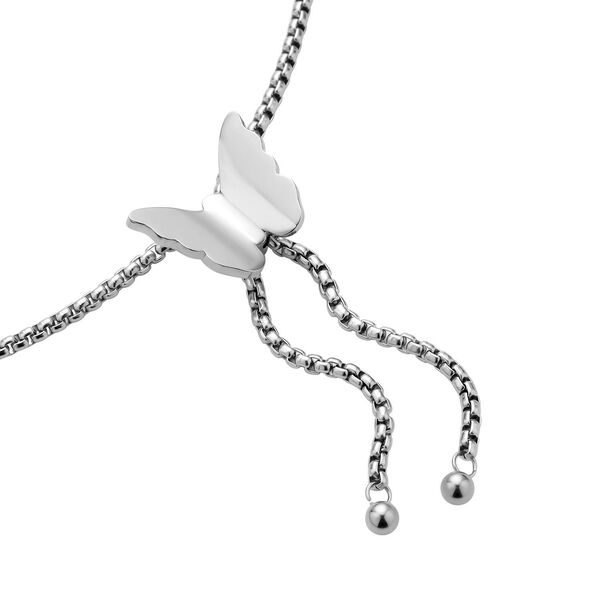 Grüne Zirkonia Halskette, ca. 38 cm, Edelstahl ca. 45,00 ct image number 5