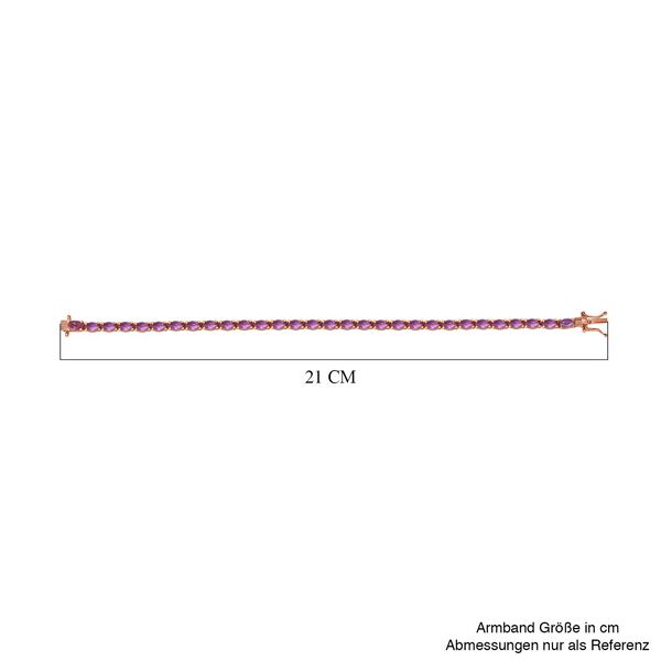 AA Rose De France Amethyst Armband, 20 cm - 17,49 ct. image number 5