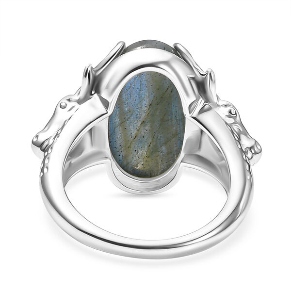 DER RENTIER RING D'Joy AAA Labradorit Ring 925 Silber rhodiniert (Gr&ouml;&szlig;e 17.00) ca. 8.00 ct image number 6