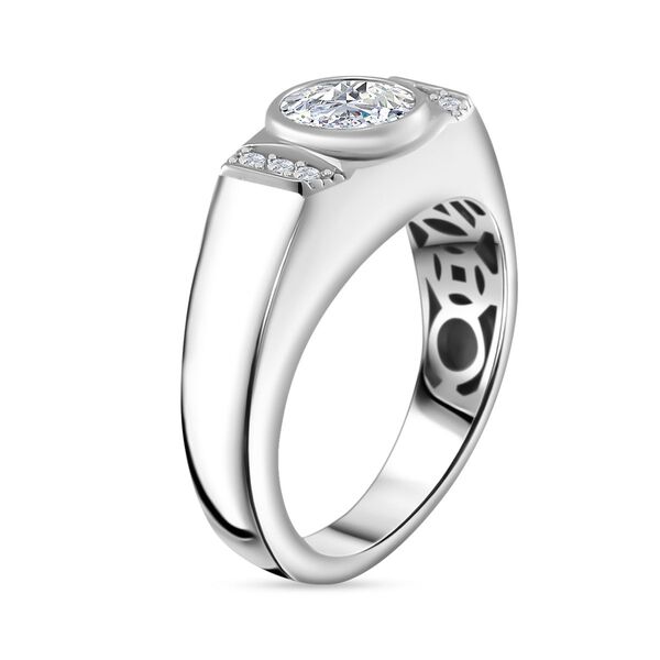 Moissanit Ring - 1,09 ct. image number 4