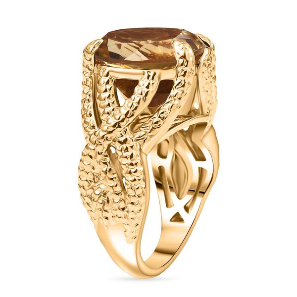 Citrin Ring Messing (Gr&ouml;&szlig;e 17.00) ca. 10,47 ct image number 5