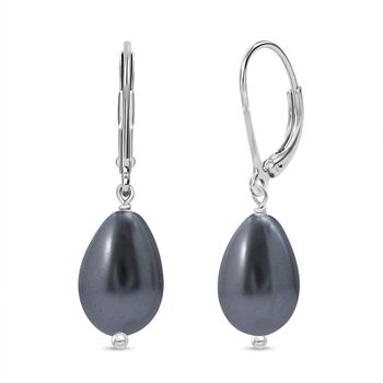 Pfau Muschelkernperle Ohrringe - 20 ct.