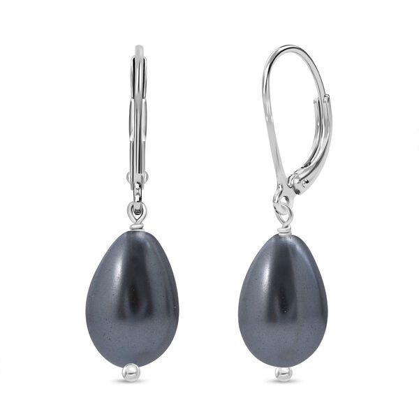 Pfau Muschelkernperle Ohrringe - 20 ct.