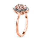 AAA rosa Morganit und Diamant Ring - 1,93 ct. image number 4