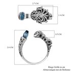 Royal Bali - Himmelblauer Topas Ring, 925 Silber (Größe 17.00) ca. 3,00 ct image number 6