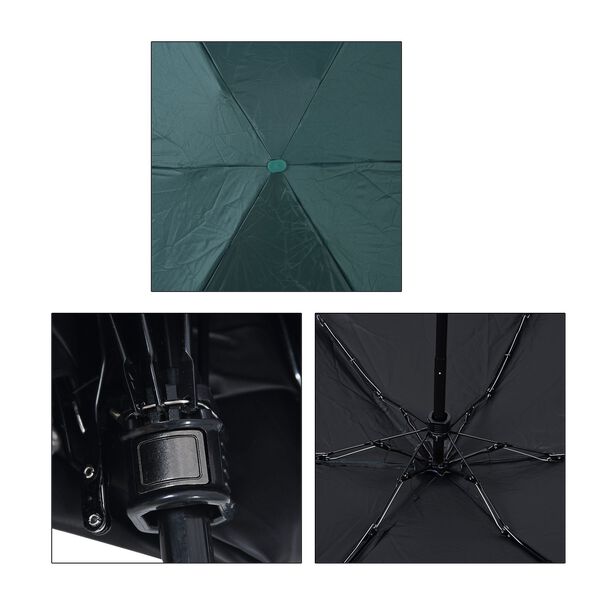 Sturmfester Poketschirm mit Etui und UV-Schutz, Glasfasergestell, 92 cm DM, 260 gr, Türkis image number 8