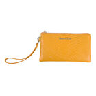 SENCILLEZ - 100% Leder Clutch, Gelb
