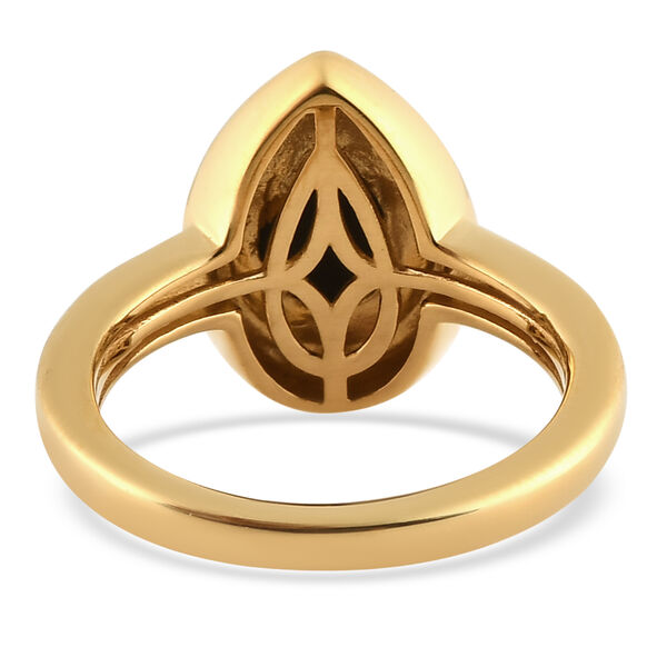 Ammolit Ring 925 Silber vergoldet  ca. 1,20 ct image number 6