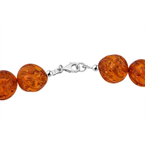 Synthetischer Bernstein Kette 48 cm image number 5