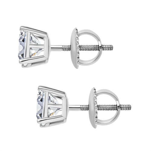 LUXURIANT DIAMOND- VS-EF Labor Diamant Ohrringe in 950 Platin - 2,17 ct. image number 3