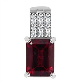 RHAPSODY AAAA Rubellit und VS Diamant Anhänger in 950 Platin - 1,86 ct.