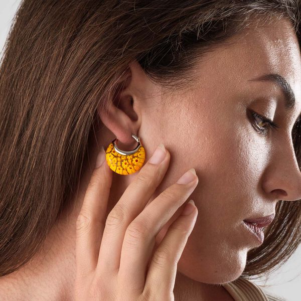 4er-Set Huggie-Ohrringe im Murano-Stil image number 39