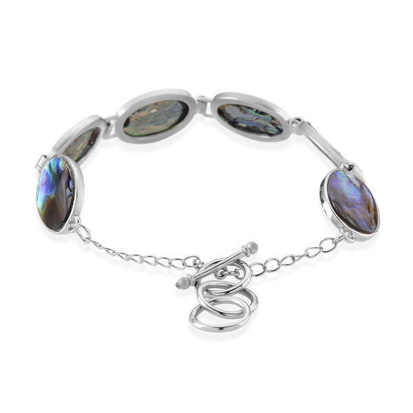 Abalone Muschel Armband ca. Flexibles cm Nickelfreies Messing ca. 45.00 ct image number 2