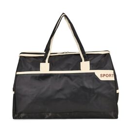 Elegante Nylon-Reisetasche mit Großem Stauraum, Größe: 48 x 22 x 29 cm, Grau