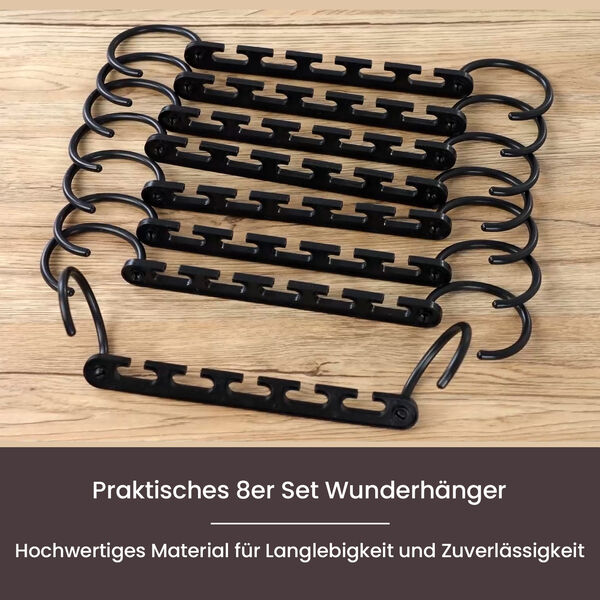 8er Set Wunderhänger, schwarz image number 2