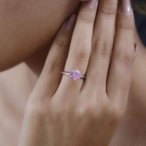 Rosa Moissanit Ring - 1,47 ct. image number 3
