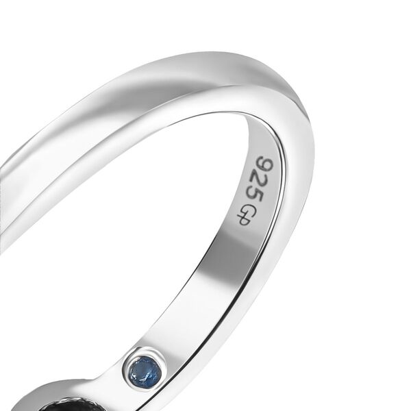 GP Trionfo Kollektion - Mosambik Granat, schwarzer Spinell, Zirkon und Kanchanaburi blauer Saphir Ring - 0,41 ct. image number 8