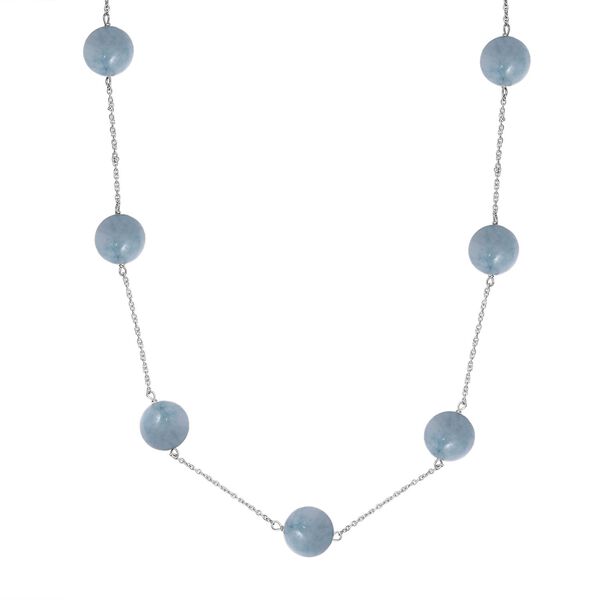 Aquamarin Halskette, 50 cm - 40 ct.
