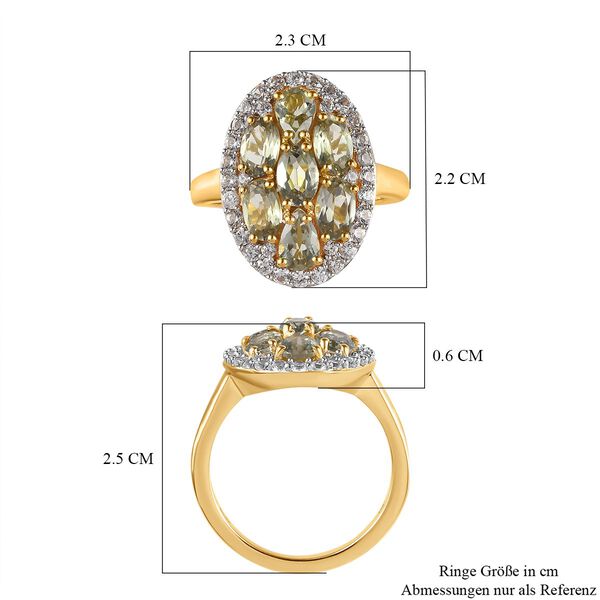 AAA Turkizit und Zirkon-Ring - 4,11 ct. image number 6