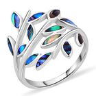 Royal Bali - Abalone Muschel Ring 925 Silber (Größe 17.00)