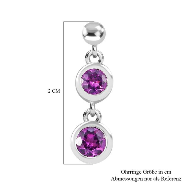 AAA Radiant Ember Granat Ohrringe - 0,98 ct. image number 6