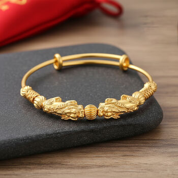 Nickelfreies Messing Armreif, Flexibles (18 - 19 cm) ca. 20,00g, Gelb Vergoldet