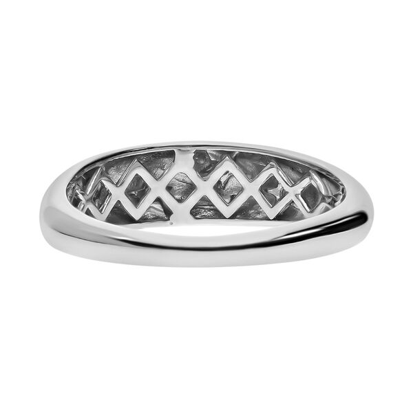 Funkelnder Diamant-Ring in platiniertem Silber image number 4