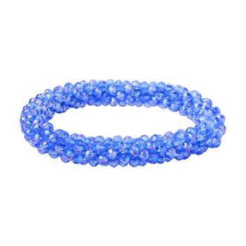 Blaue Magie Farbe Kristall Armband, flexibel (ca. 18 - 19 cm)