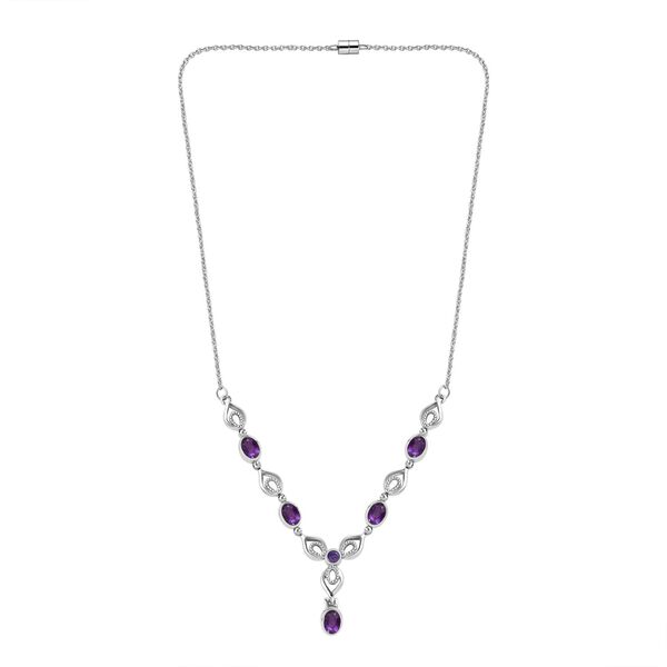 Afrikanische Amethyst-Halskette, 45 cm - 2,56 ct. image number 4